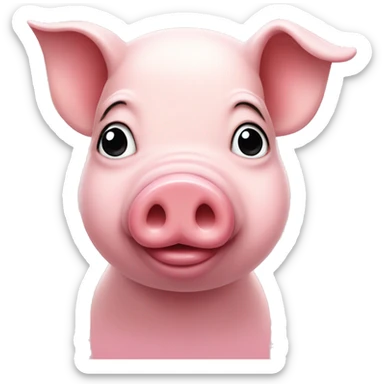 Pig pretty in pink sticker