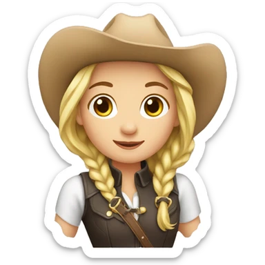 Horse riding girl sticker