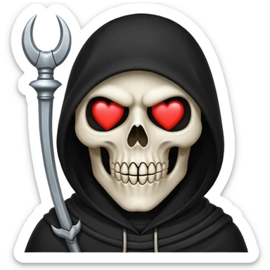 reaper with heart eyes sticker