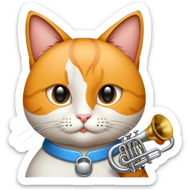 Rengi gri beyaz olan rapci kedi sticker