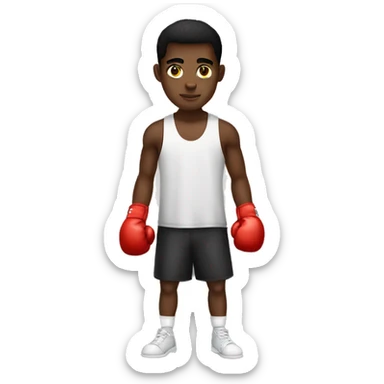 

20 year old dark-skinned young man boxing

 sticker