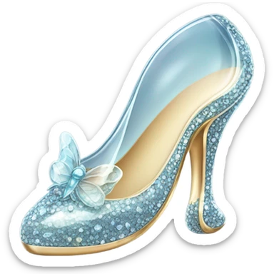 Glass shoe sticker