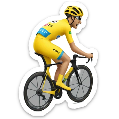Tour de France yellow jersey sticker