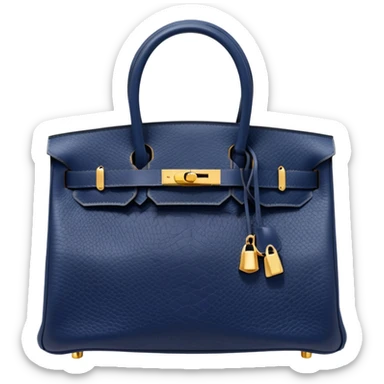 navy hermes birkin bag sticker