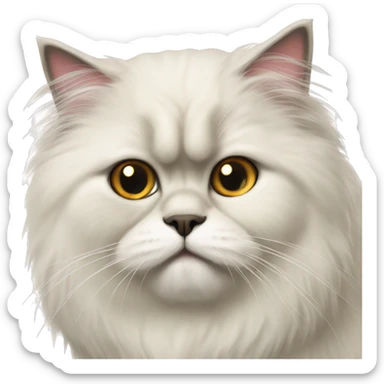 persian himalayan cat  sticker
