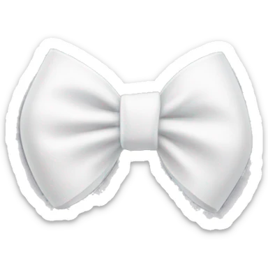 White bow  sticker
