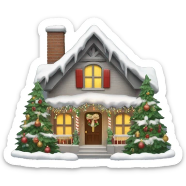 Christmas House sticker