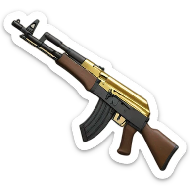 Gold AK-47 sticker