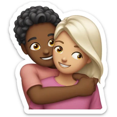 Bestfriends hugging eachother  sticker