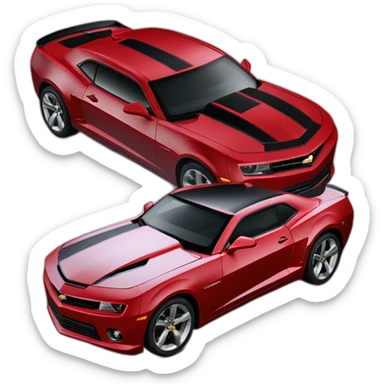 Camaro SS 2014 red sticker