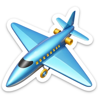 Que el avión esté adentro de un triángulo  sticker