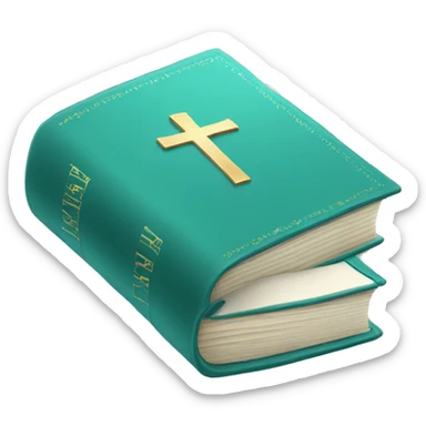 light teal bible sticker