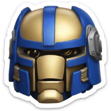 warhammer 40k ultramarines mk7 armour head sticker