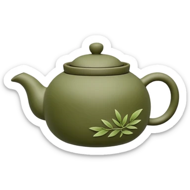 sencha. Kyusu, gong fu, 横手急須 sticker