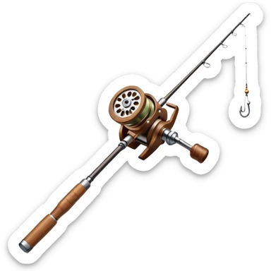Fishing rod sticker