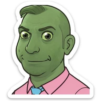 Dad with pink dress  sticker