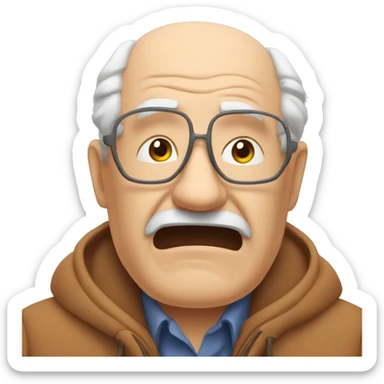 Grandad collapsed sticker