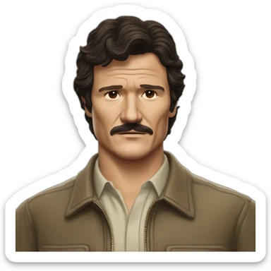 Pedro Pascal as Javier Peña from Narcos sticker