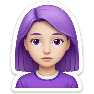 -18 branco e roxo sticker