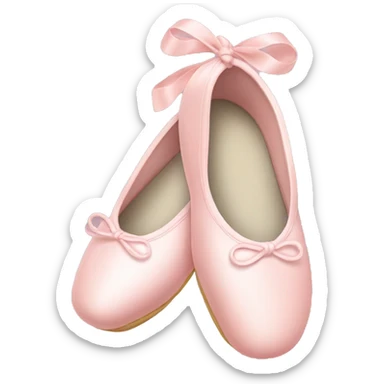 Pale pink ballet shoes sticker
