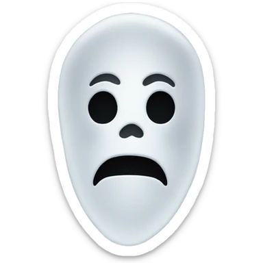 ghost face mask sticker