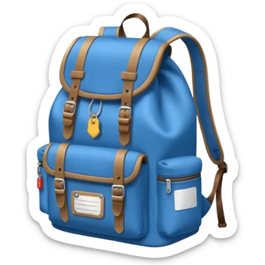 Blue backpack, Lost & Found Object. sticker