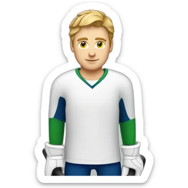 white guy hockey coder sticker