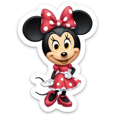 Minnie mouse sticker