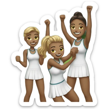 team-cheer-handsgolf sticker