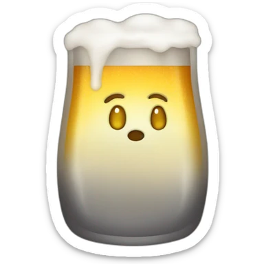 Hazy beer sticker