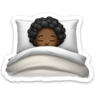 Black girl sleeping sticker