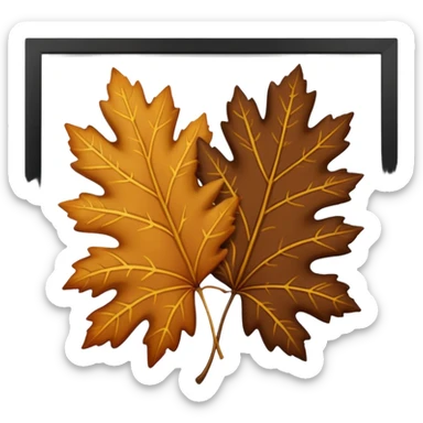 france leaves sticker