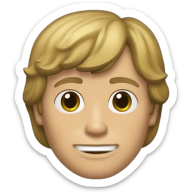 luke skywalker say "yes" sticker