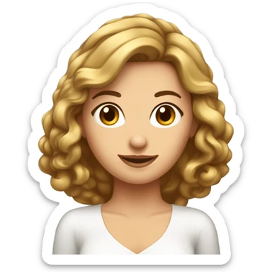 mariée cheveux chatains foncé blanche avec son mari un peu bronzé cheveux chatains foncé sticker