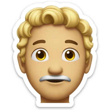 wondering emoji looking at sky sticker