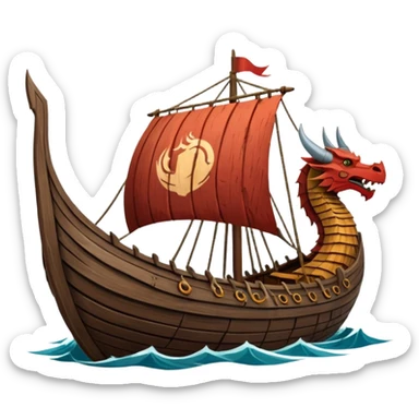 Barco vikingo sticker