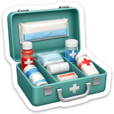 First Aid for hiking sticker