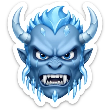 The demon in the Ice sticker