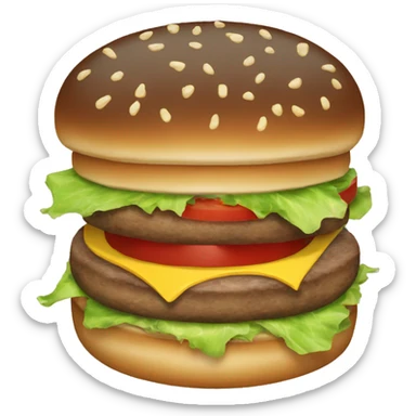4 steak burger emoji sticker