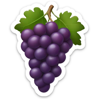 Burgundy grapes sticker