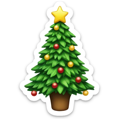 Christmas tree sticker