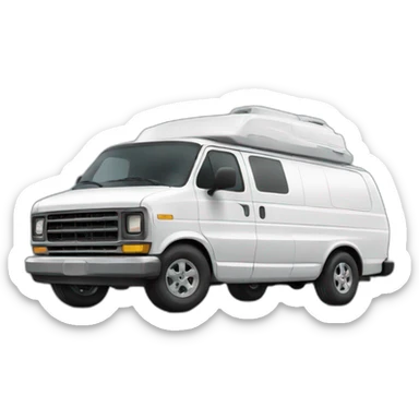 white astro van sticker