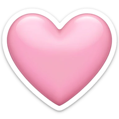 Baby pink heart  sticker