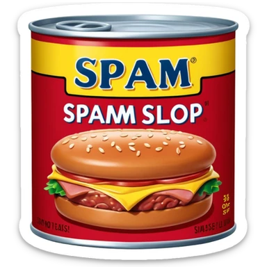 pop art SPAM meat slop advertisement warhol landscape  sticker