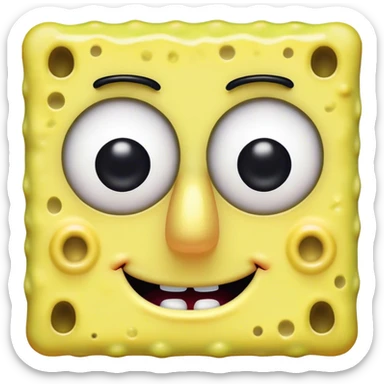Emo SpongeBob sticker