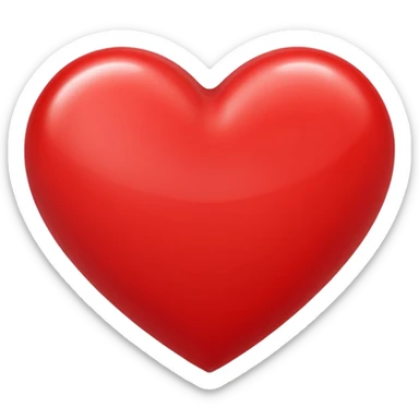 Corazón rojo sticker
