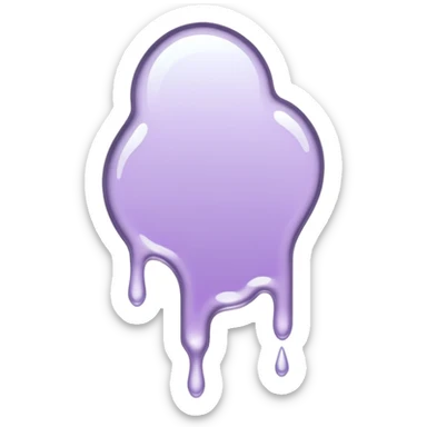 Pale purple Melting mirror sticker