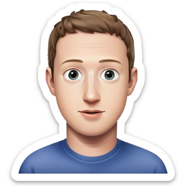mark Zuckerberg but freaky sticker