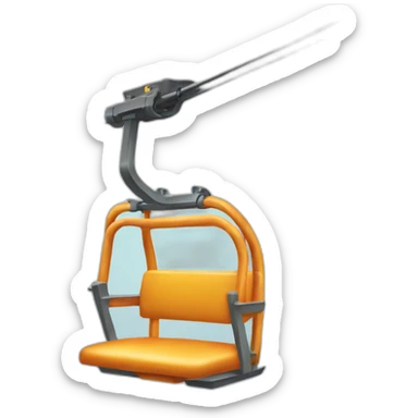 chair lift no background sticker