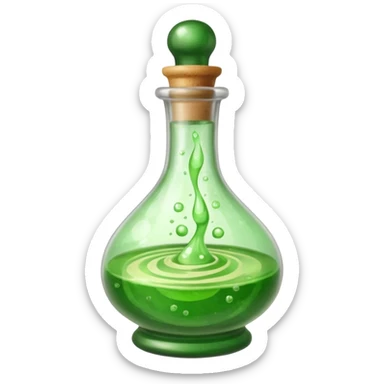 Herbal Potion in a closed bottle   sticker